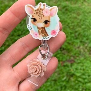 Cute Giraffe Badge Holder
